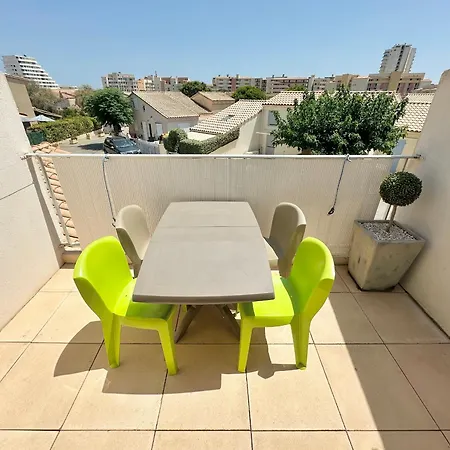 Apartmán T2 Climatise Avec Terrasse A Pour 3 Personnes - Fr-1-781-108 Valras-Plage